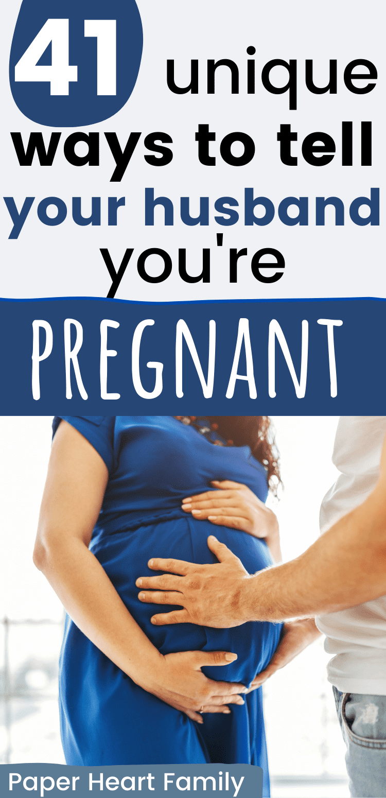 Pregnancy announcement for husband