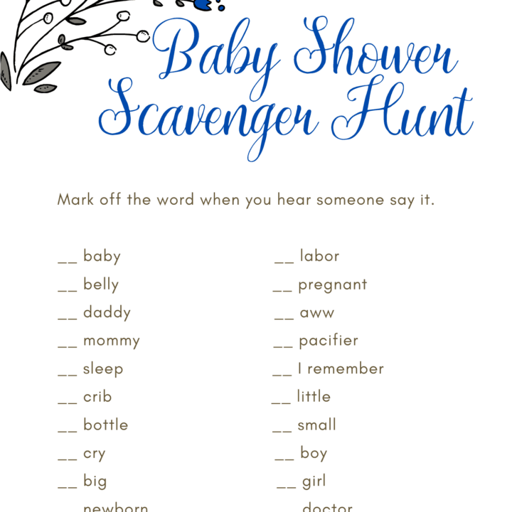 5 Baby Shower Scavenger Hunts Guests Will Love