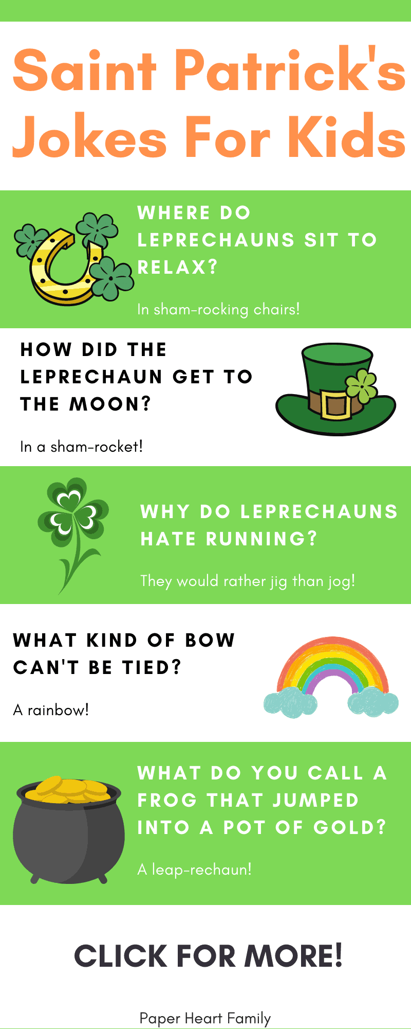 why do people wear shamrocks on st pattys day joke