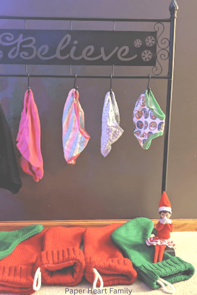 Elf on the Shelf Underwear Idea for Toddlers