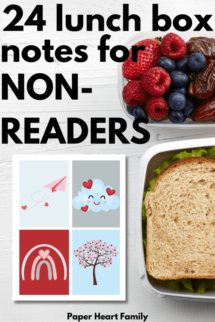 Lunch Box Notes For Non Readers
