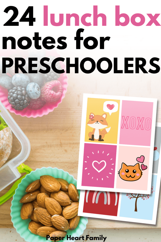 Lunch Box Notes For Preschoolers