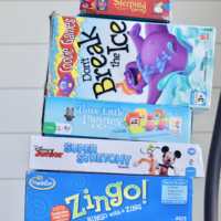 Stack of my toddler's favorite games