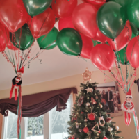 Elf on the Shelf Arrival Ideas- Balloon