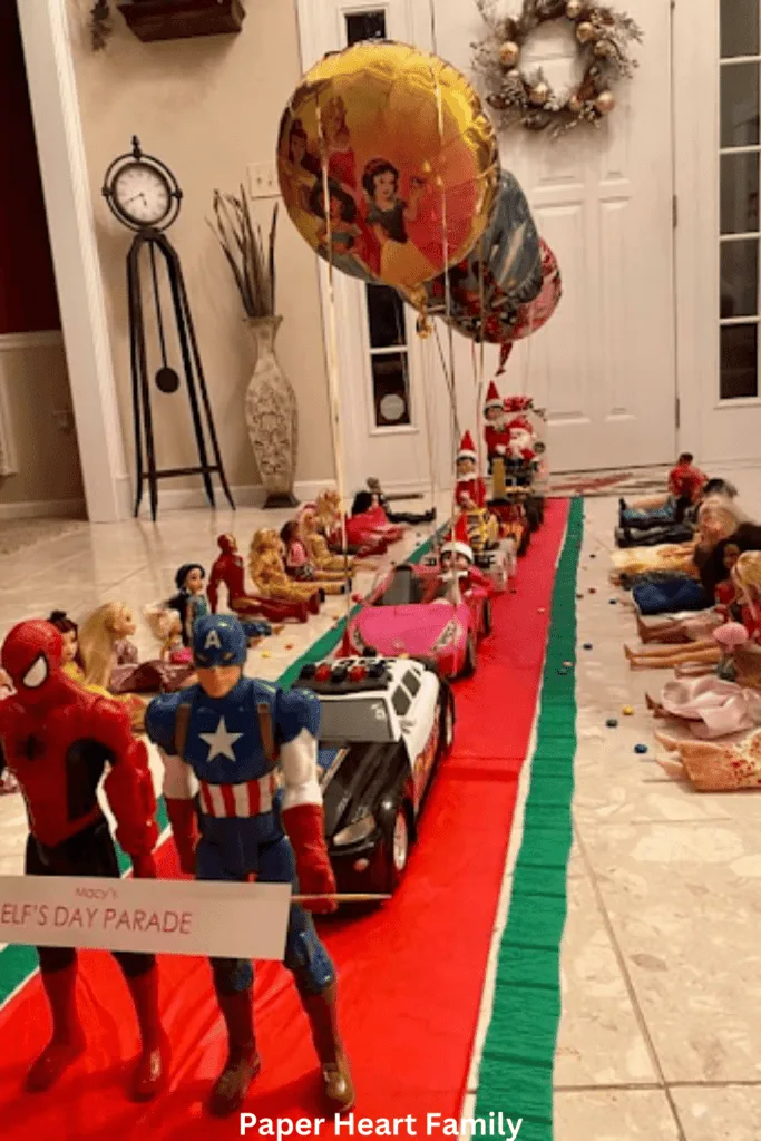 Elf on the Shelf Arrival Ideas- Parade