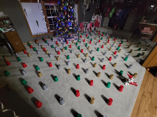 Elf on the Shelf Arrival Ideas- Solo Cup