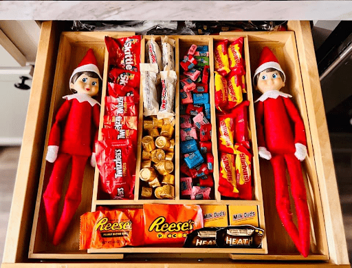 Elf on the Shelf Silverware Drawer