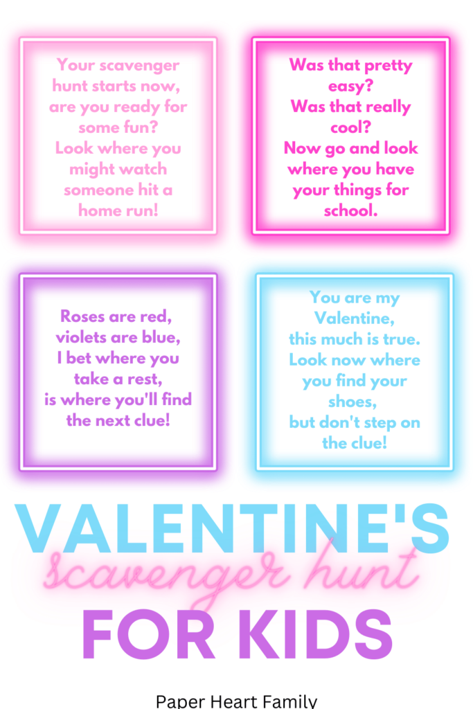 Valentine's Day Scavenger Hunt PDF