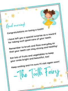Free Printable Letter From The Tooth Fairy