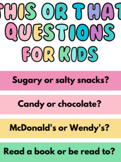 This or That Questions For Kids