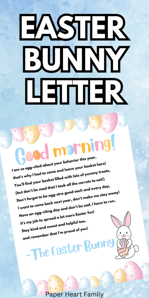 Easter Bunny Letter