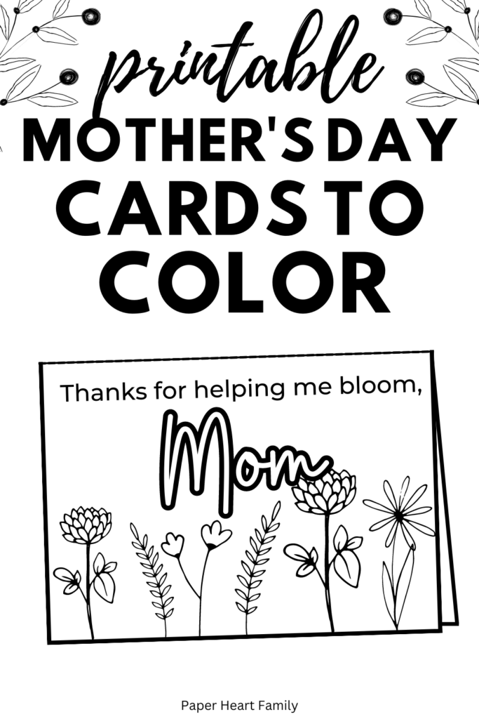 Free Printable Mother's Day Card