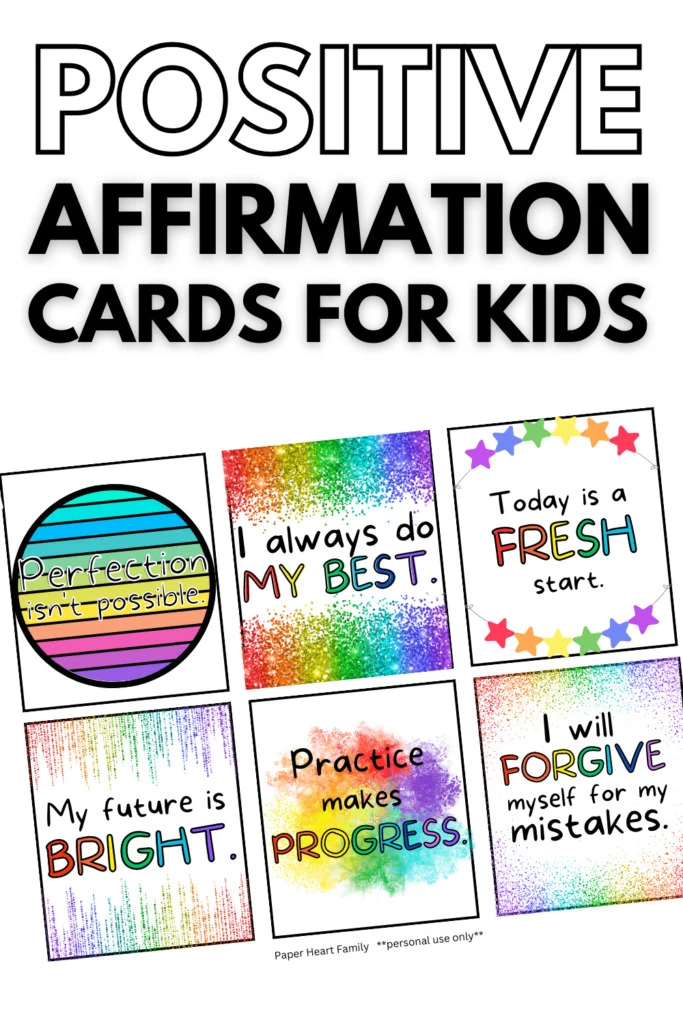 Positive Affirmation Cards For Kids