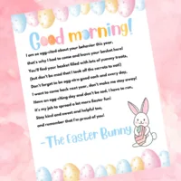 Letter from the Easter Bunny to a child