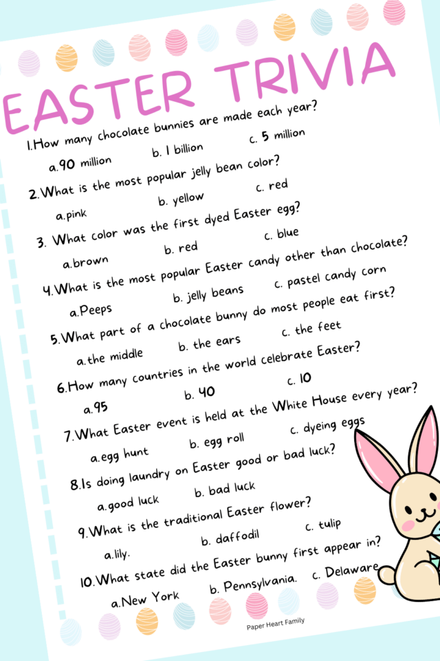 11 free printable easter games for kids and families