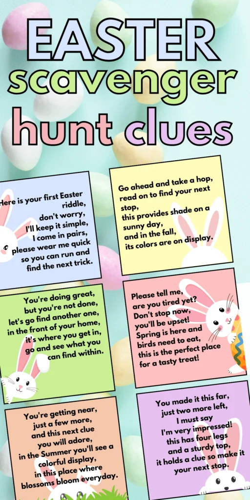 Printable Easter Scavenger Hunt