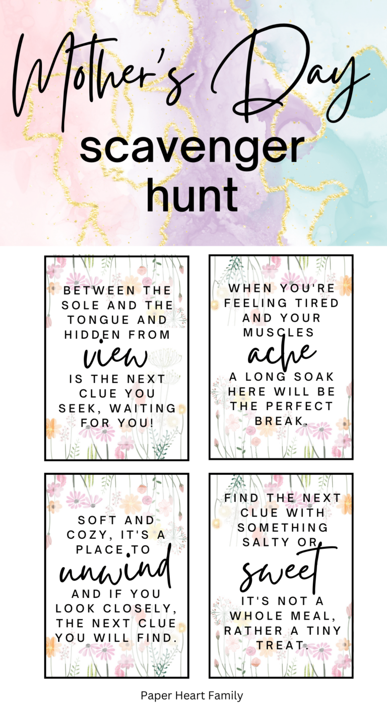 Mother's Day Scavenger Hunt That Your Mom Will Love