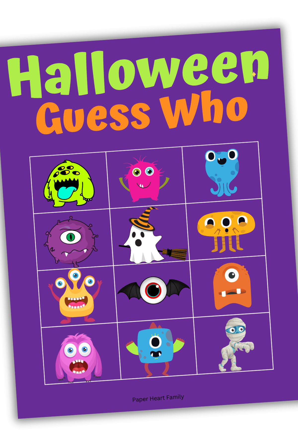 Free Printable Halloween Guess Who For A Fun Holiday Free Printable Halloween Guess Who For A Fun Holiday