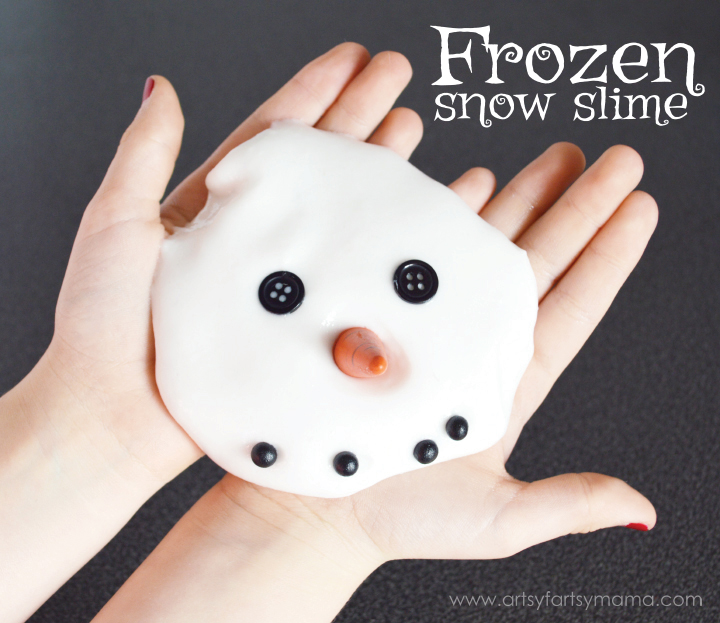 White slime with a snowman face