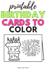 7 Free Printable Birthday Cards To Color For Kids