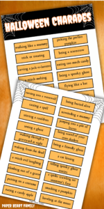 Free Printable Halloween Charades Game For All Ages