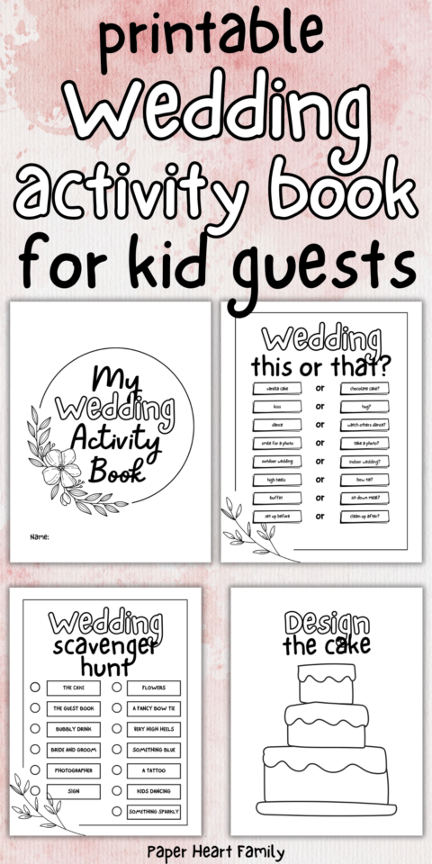 FREE Printable Wedding Activity Book For Kids