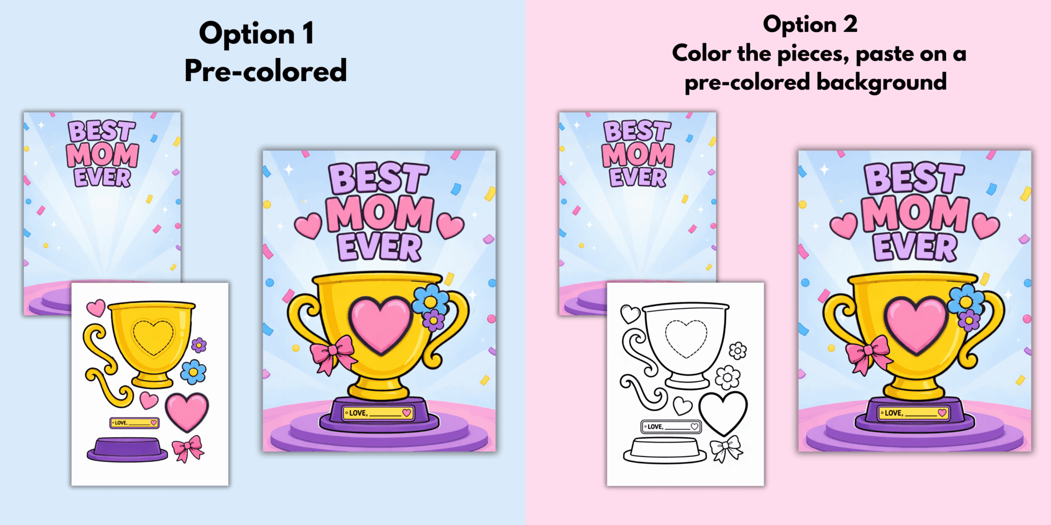 Free Printable Mother's Day Trophy Craft